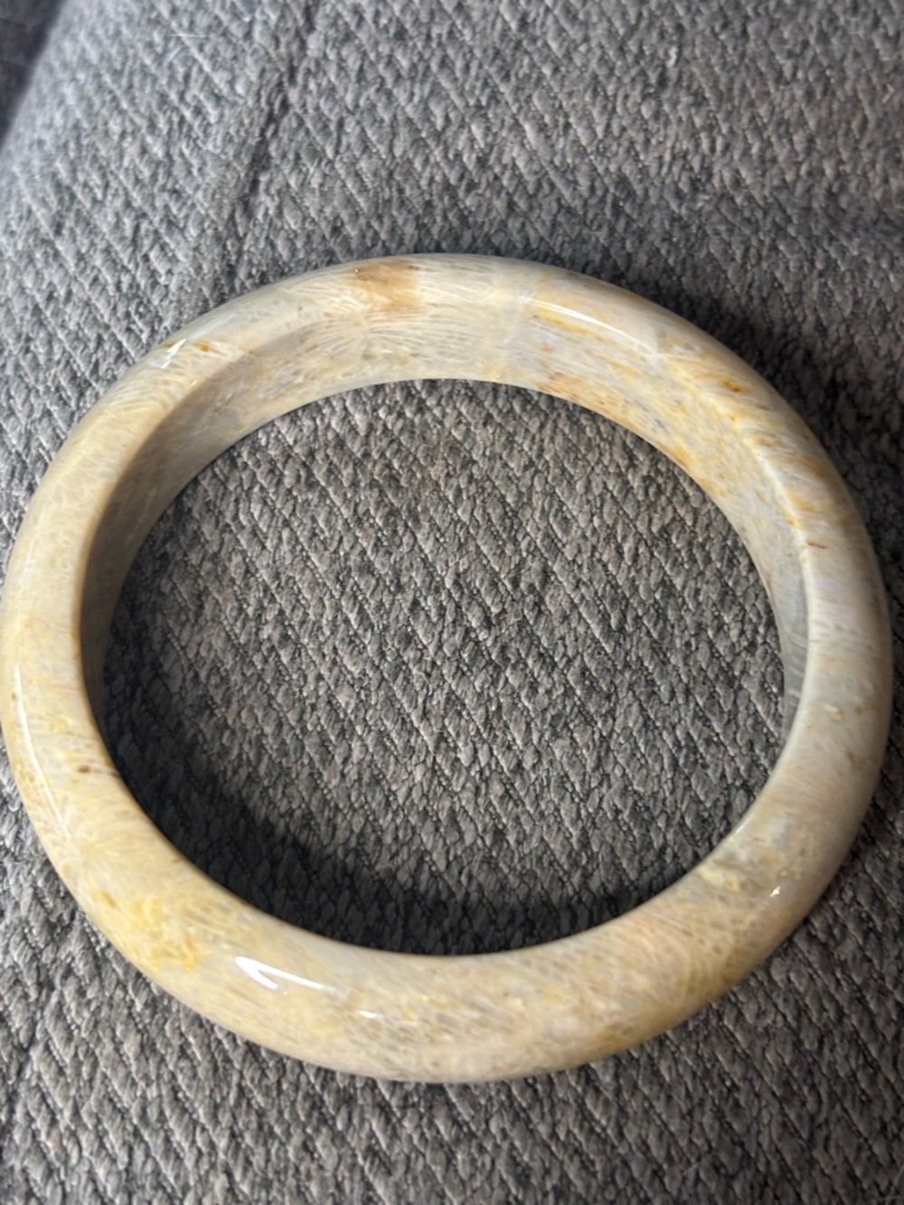 Coral Jade Bangle Bracelet - Women Jewelry - Picture 4 of 7